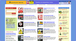 Desktop Screenshot of bezpecnostni-tabulky.com
